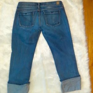Guess Cropped Cuff Jeans